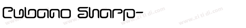 Cubano Sharp字体转换